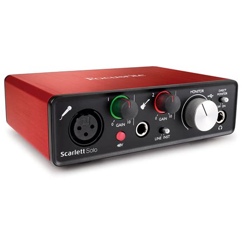 scarlet solo|Focusrite Scarlett Solo (2nd Gen) USB Audio Interface with Pro。